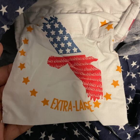 Chubbies Mens Shorts XL Skys Out Thighs Out 6" Inseam Stars Blue USA Patriotic - Picture 4 of 9